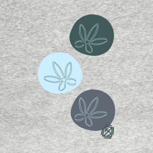 Green, Grey, and Blue Sand Dollars T-Shirt